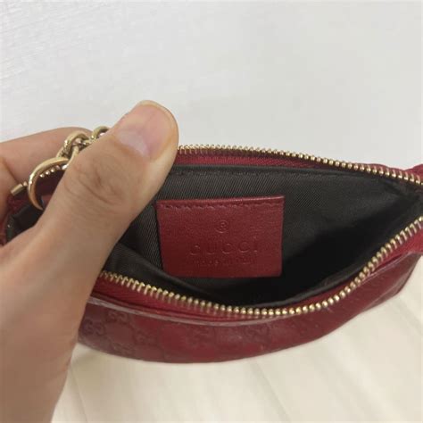 gucci key holder wallet guccisima|Gucci coin pouch keychain.